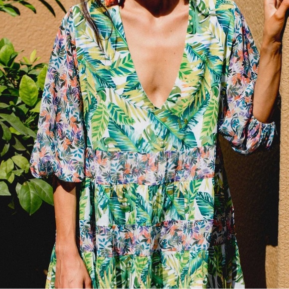 All Things Mochi Tropical Dress - Picture 1 of 6